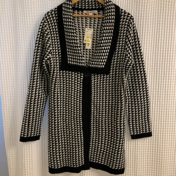Avette Houndstooth Sweater NWT - Picture 1 of 8